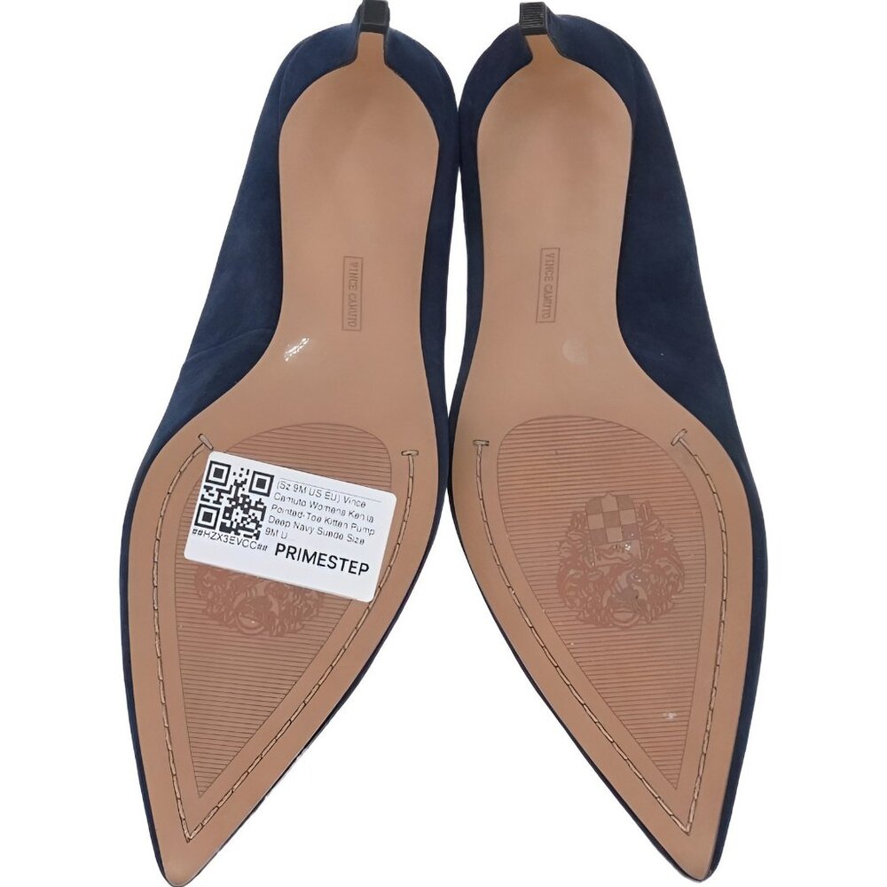 Vince Camuto Women's Kehlia Pointed-Toe Kitten Pump Deep Navy US 9M - Picture 6 of 6